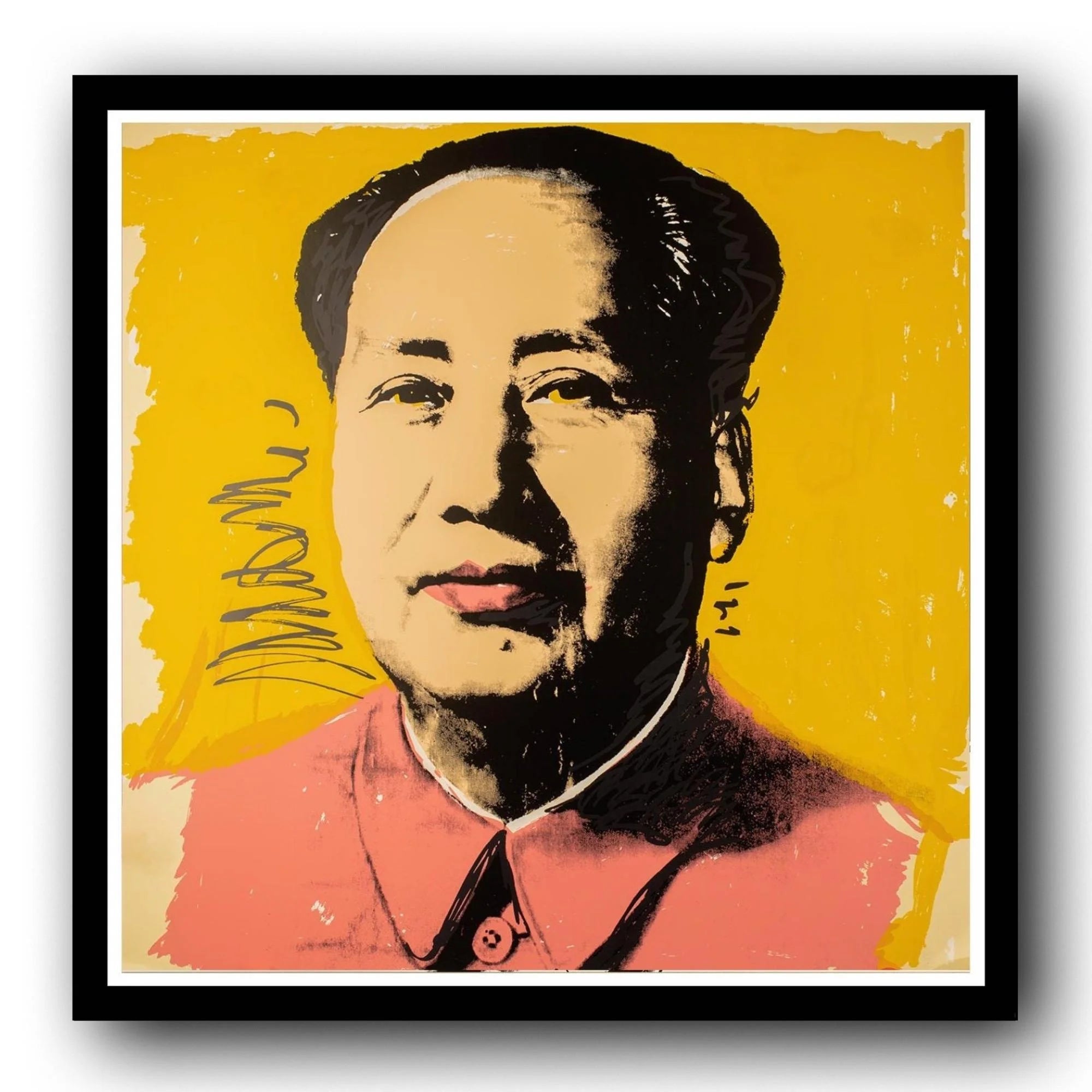 Andy Warhol Mao Zedong Pop art Portrait.